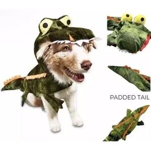 XL Dog Alligator Costume Gator Halloween Pet Puppy 19-22" Large Breed Bootique